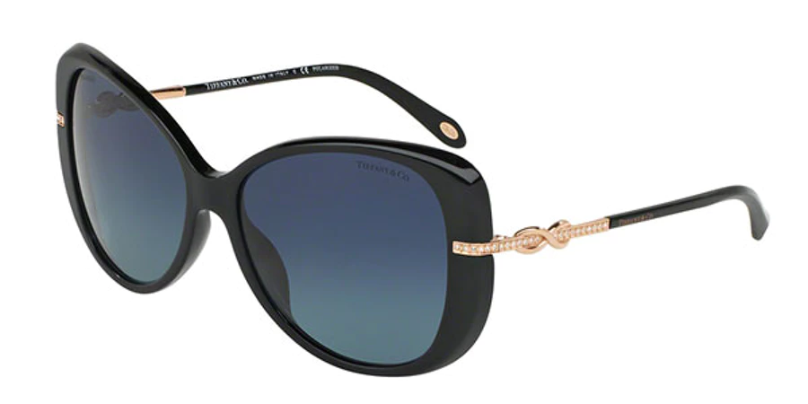 ティファニー TIFFANY レディース ブラック×ブルー サングラス 0TF4126BF ACETATE 80014U 57