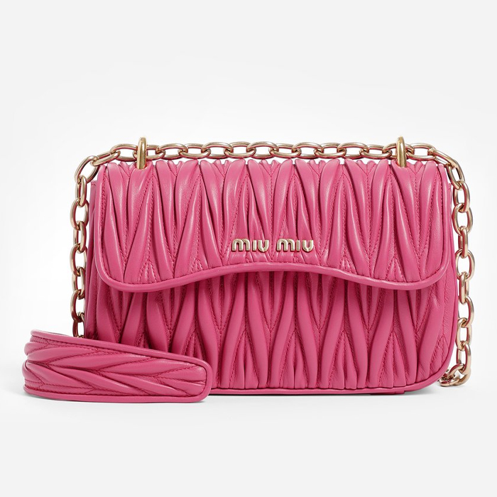 ミュウミュウ MIU MIU BAG レディースバッグ 5BD140N88MAGE  MATELASS_ NAPPA LEATHER BAG