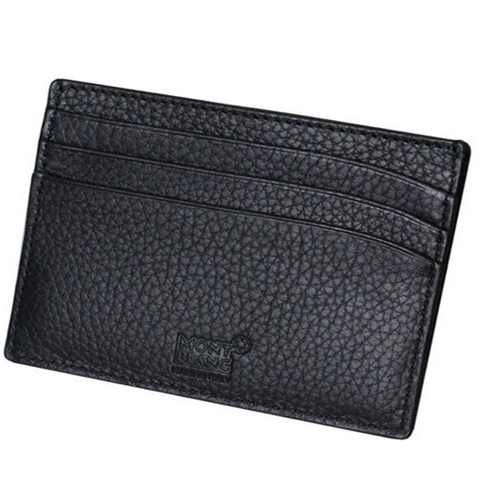 モンブラン MONTBLANC メンズ マイスターシュテュック ソフトグレイン ブラックレザーポケット 113309