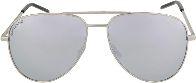 サンローラン SAINT LAURENT メンズ サングラスCLASSIC11FOLK METAL 003 59 シルバー パイロット