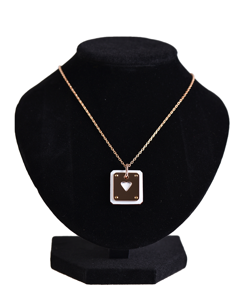 エルメス HERMES As de Coeur レディースアズド クールペンダントネックレス AS-DE-COEUR-PEND-NATA-RG