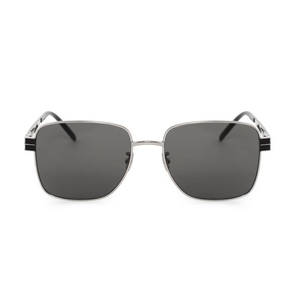 サンローラン SAINT LAURENT レディース サングラス シルバー/ブラック SLM55 METAL 002 57