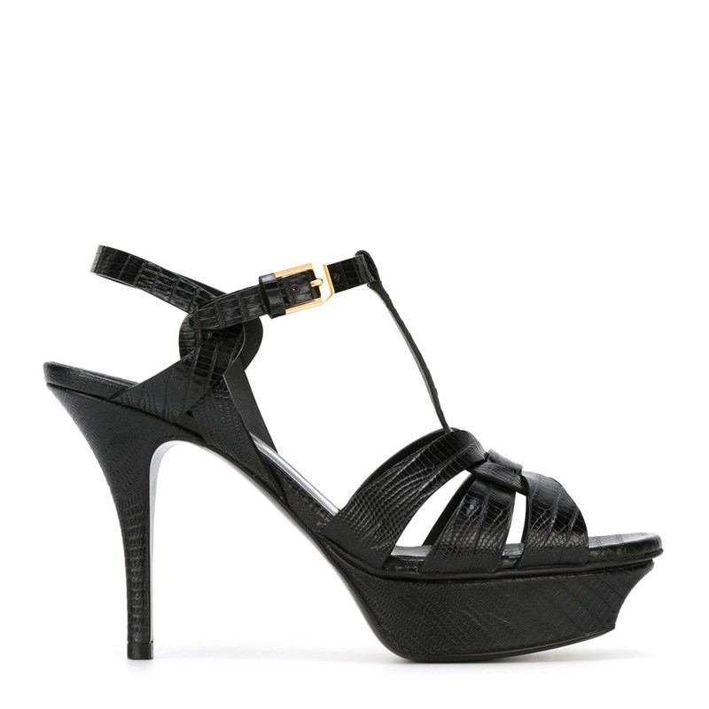 サンローラン SAINT LAURENT レディース ヒール サンダル ブラック 315490 CJ500 1000