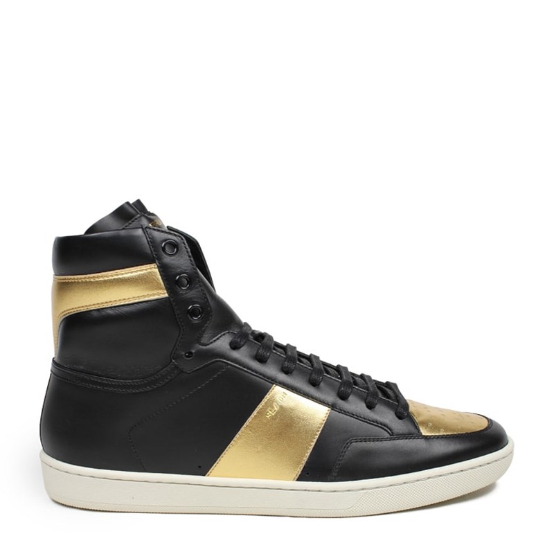 サンローラン SAINT LAURENT メンズ ハイカットスニーカー 345416 AQ900 1080 ブラック カジュアル