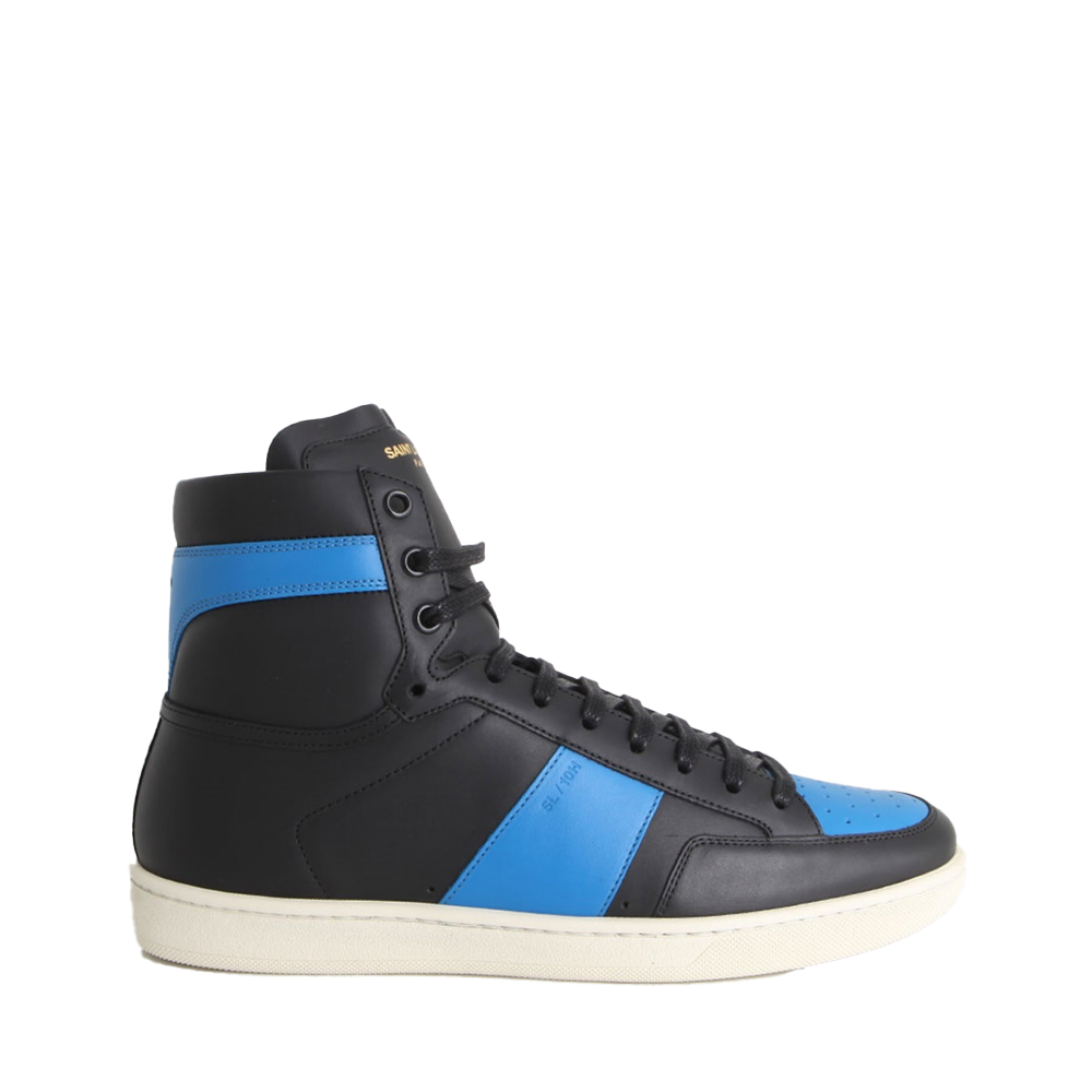 サンローラン SAINT LAURENT メンズ ブラック カジュアル  ハイカットスニーカー 345416 AQI10 1093