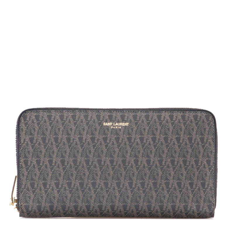 サンローラン SAINT LAURENT メンズ ブラック ラウンドファスナー長財布 344076 GIT1J 1059