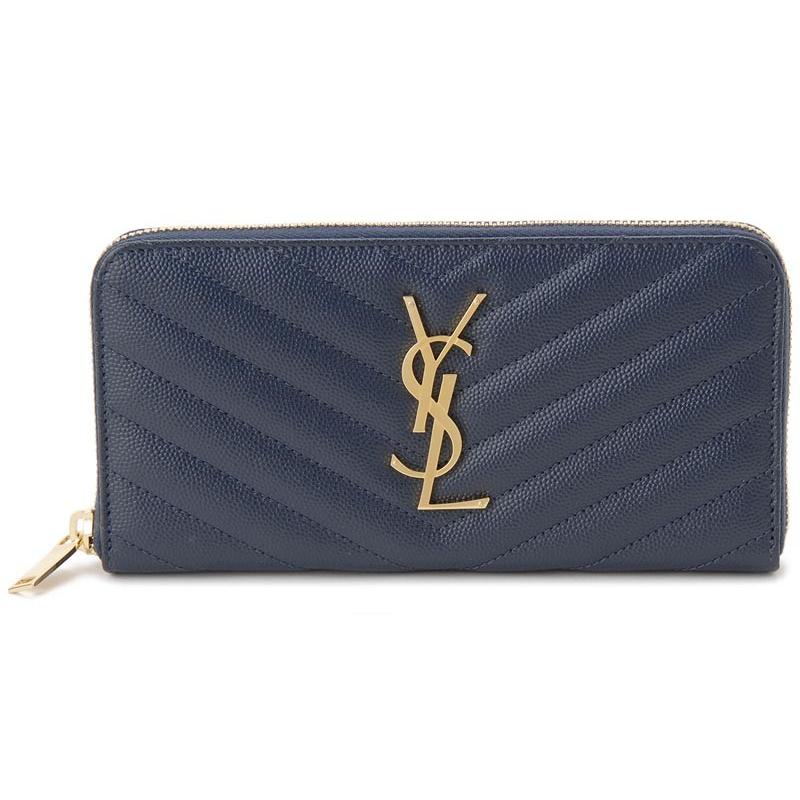 サンローラン SAINT LAURENT レディース レザー ラウンドファスナー 長財布 358094 BOW01 4128