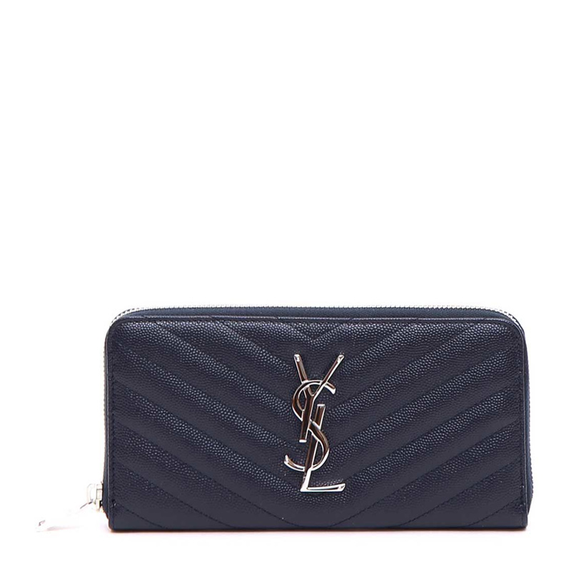 サンローラン SAINT LAURENT レディース モノグラム レザー キャビアスキン長財布 358094 BOW02 4147