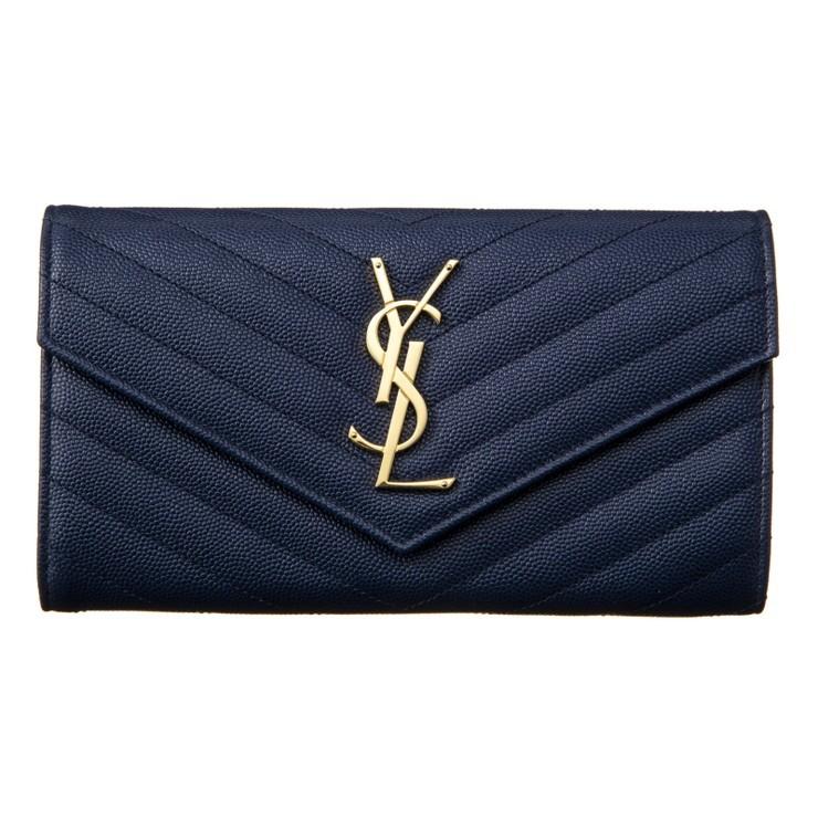 サンローラン SAINT LAURENT レディース モノグラム レザー 長財布 372264 BOW01 4117