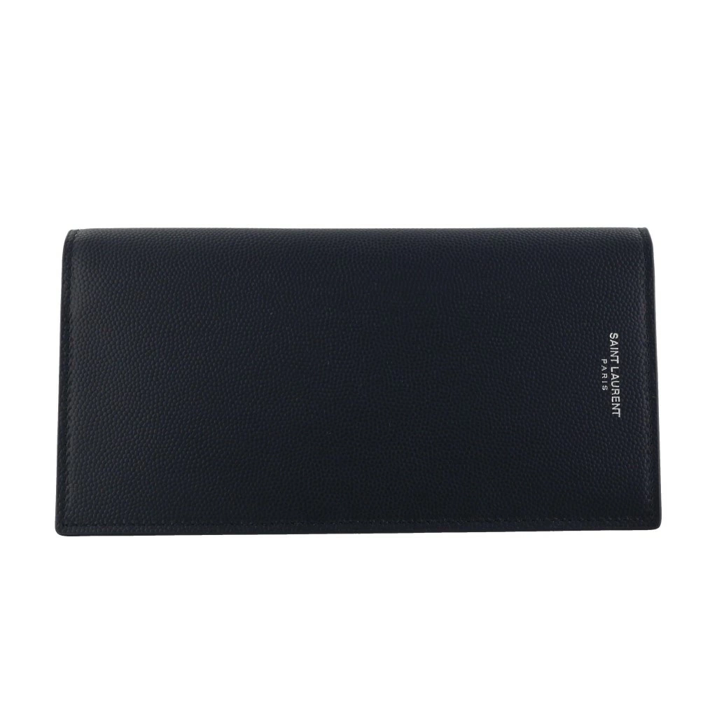 サンローラン SAINT LAURENT ディープマリン 二つ折り 長財布 フラップウォレット 396308 BTY0N 4147