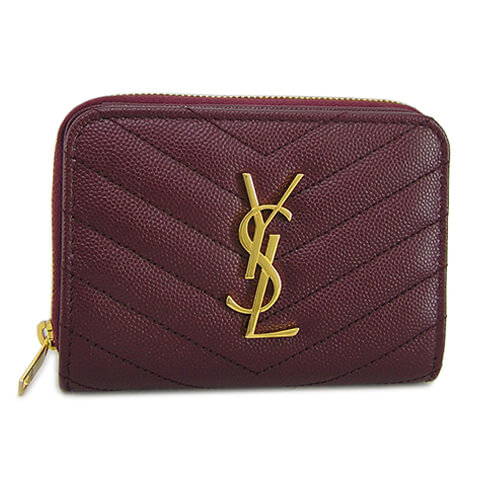 サンローラン SAINT LAURENT レディース  カサンドラロゴ ミニ 2つ折財布 小物 403723 BOW01 6475