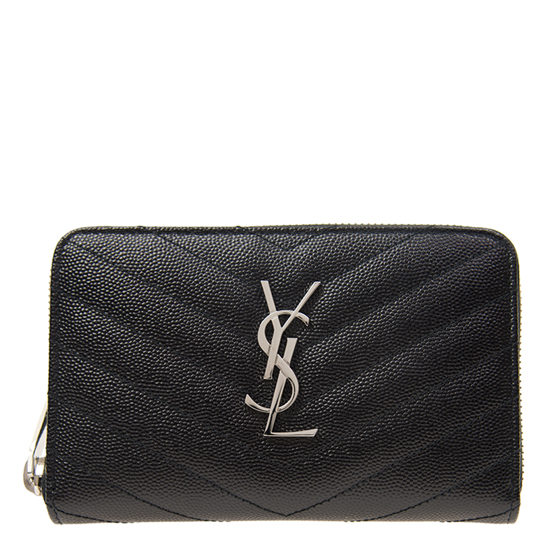 サンローラン SAINT LAURENT モノグラム サンローラン ラウンドファスナー長財布 ブラック 481407 BOW02 1000