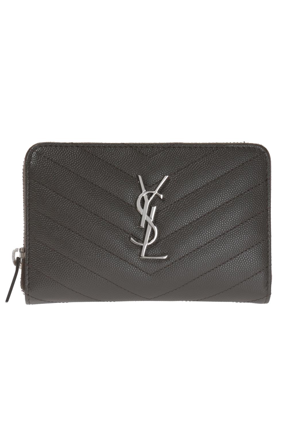 サンローラン SAINT LAURENT メンズ モノグラム サンローラン ラウンドファスナー長財布 グレー 481407 BOW02 2034