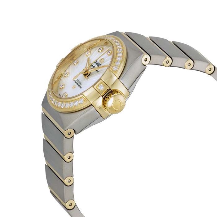 OMEGA Constellation Chronometer Automatic Mother of Pearl Dial Stainless Steel Ladies Watch 123.25.27.20.55.002