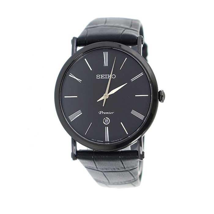 セイコー SEIKO メンズ腕時計 pull Mie Premier quartz men watch SKP401P1 black
