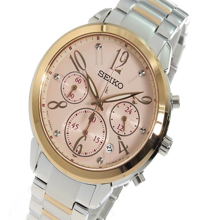 セイコー SEIKO レディース腕時計 Kurono Lucia quartz Lady's watch clock SRW818P1 pink gold