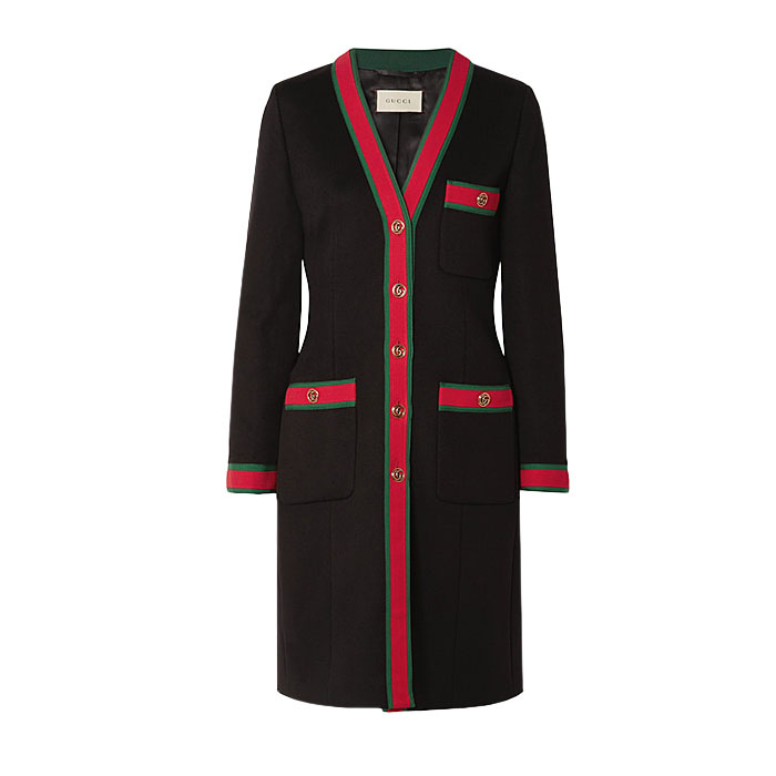 グッチ GUCCI LADY COAT レディー コート 518064 ZHW03 1060 Wool coat with Web 19FW