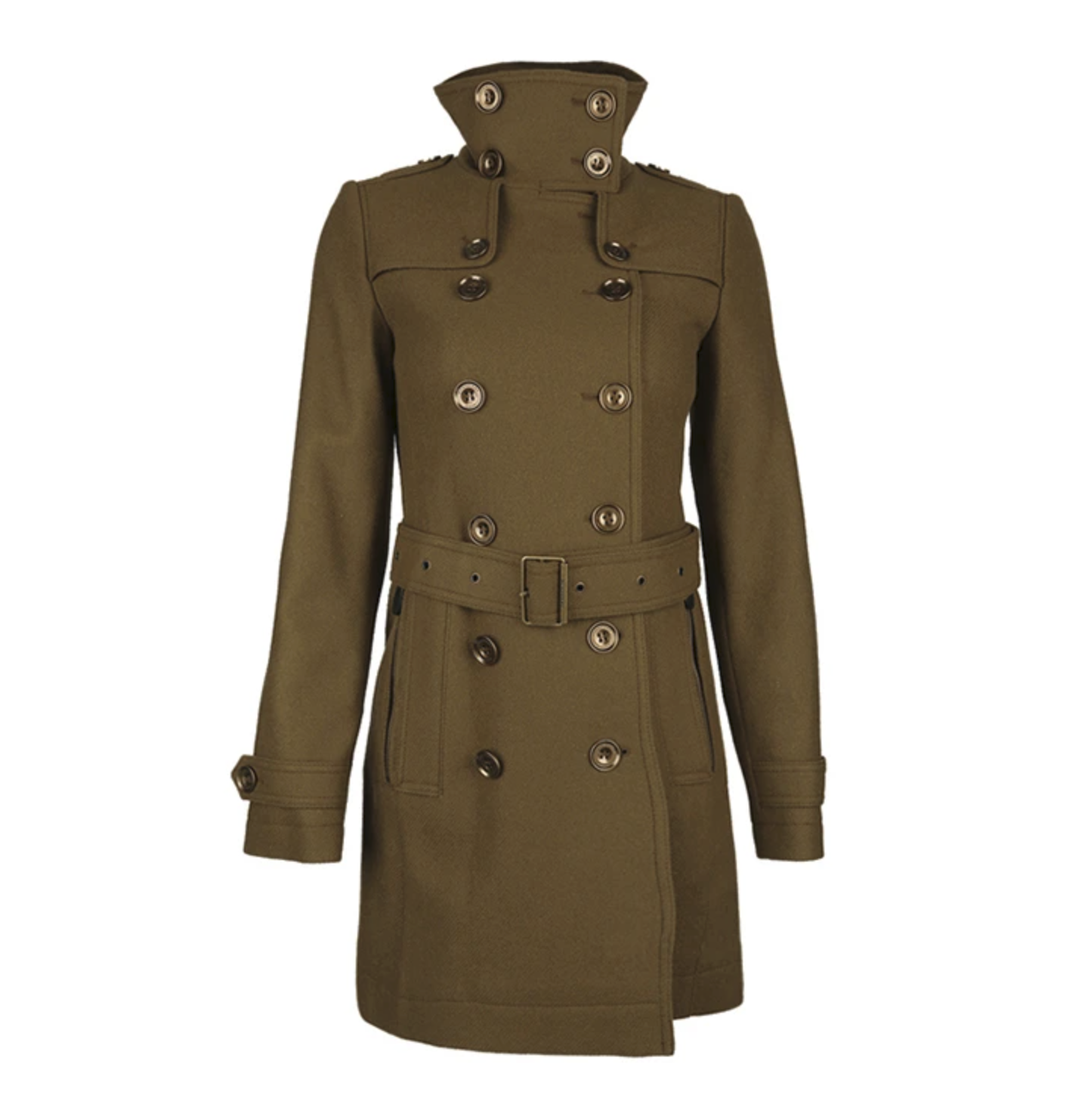 バーバリーBURBERRY オリーブグリーン レディース コート 3873909 37600 OLIVE-BROWN