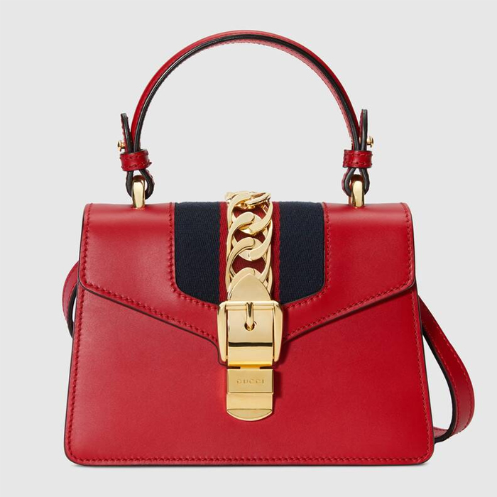 グッチGUCCI BAG レディースバッグ 470270 D4ZAG 8457 Sylvie leather mini bag