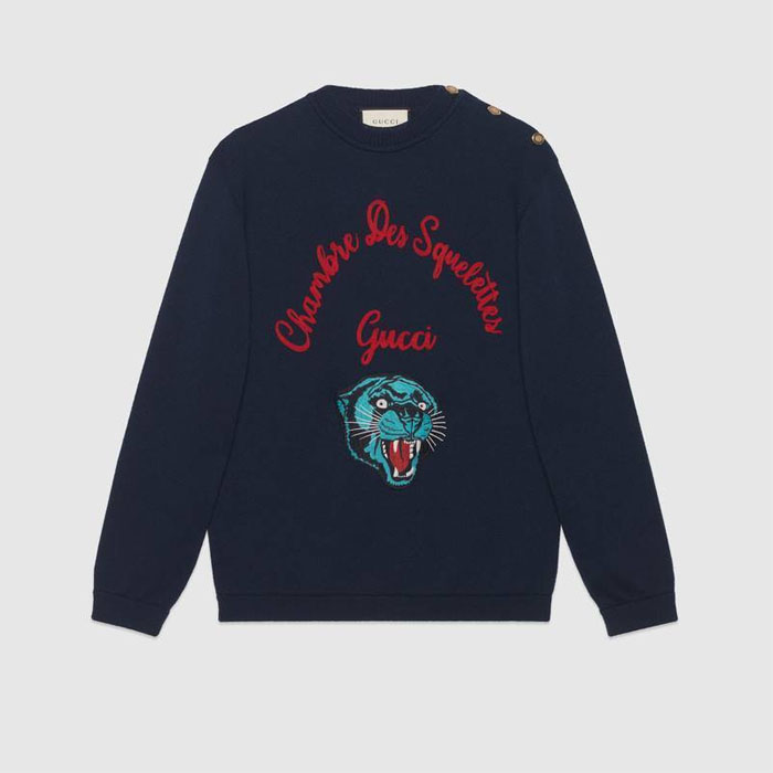 グッチ GUCCI メンズ MEN SWEATER  セーター 545555 XKAAO 4548 Wool Knits & Sweaters 19FW