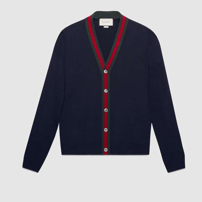 グッチ GUCCI メンズカーディガンWOOL CARDIGAN 408146 1317 4060
