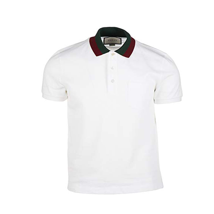 グッチ Gucci  メンズ 半袖 Tシャツ ポロカラー ホワイト 408321 X7331 9060