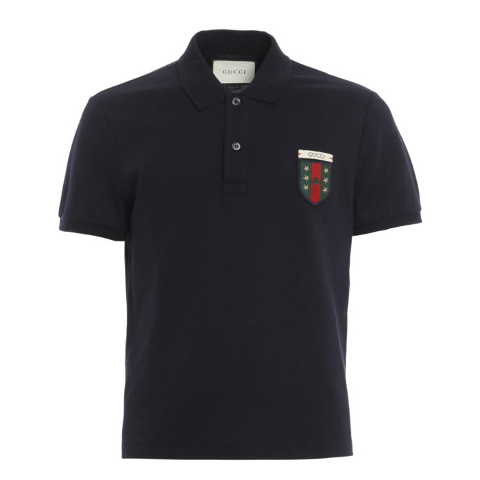 グッチGUCCIメンズポロシャツ  Logo patch polo shirt 408322 X7333 4440
