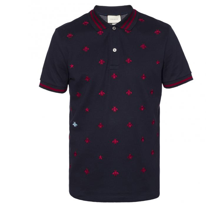 グッチGUCCI メンズポロシャツEMBROIDERED POLO 431039 X5B55 4542