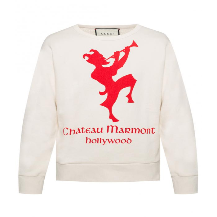 グッチ GUCCI BAG メンズTシャツ LOGO-PRINTED SWEATSHIRT 475532 XJALE 9392