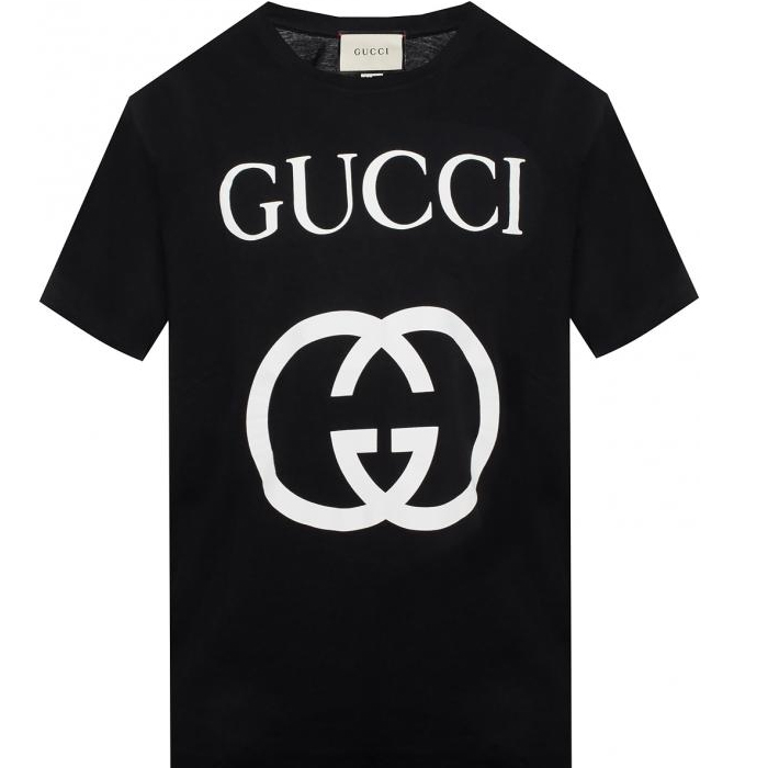 グッチ GUCCI メンズTシャツ LOGO-PRINTED T-SHIRT 493117 X3Q35 1289