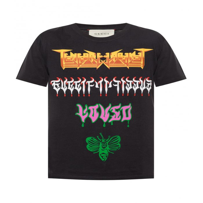 グッチ GUCCI メンズTシャツ PRINTED T-SHIRT 493117 XJAKE 1142