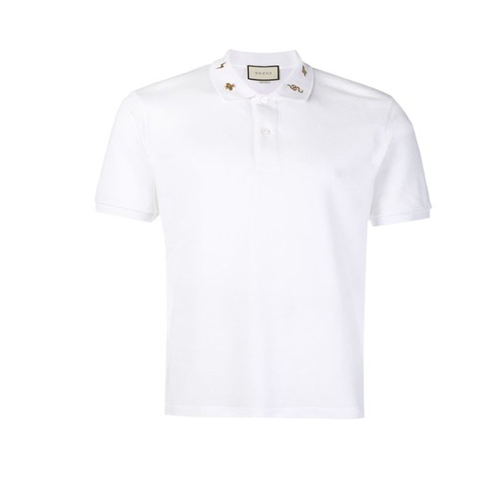 グッチGUCCI メンズポロシャツmen tops polo shirt luxury brand Italy shirt fawn stretch cotton picket 523058 X9U95 9678