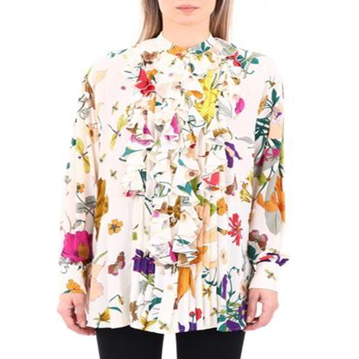 グッチ GUCCI レディース シャツLong Sleeves Elegant Style Shirts & Blouses 544889 ZAAO0 9275