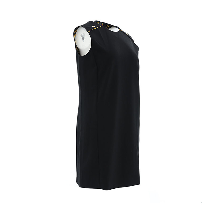ヴェルサーチ VERSACE レディースメデューサボタンシースドレス A85426 3374 1008