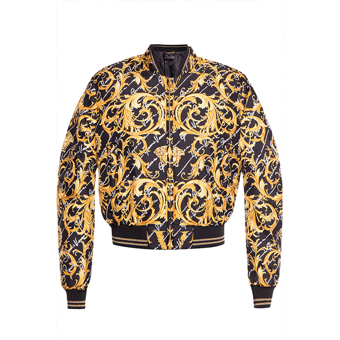 ヴェルサーチ VERSACE レディーズ バロックスタイルパターンファッションジャケットコート  A85811 2981 7900