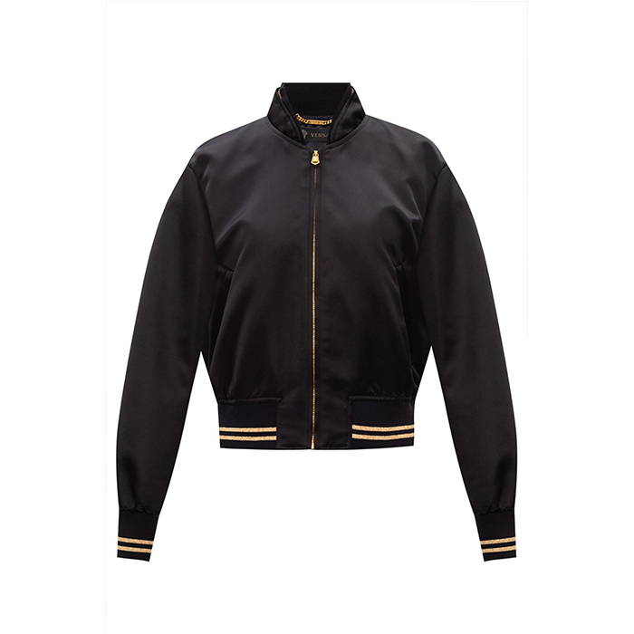 ヴェルサーチ VERSACE レディーズ ブラックメデューサヘッド ボンバージャケット A79180 4971 1008