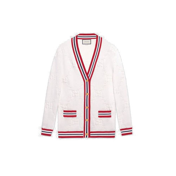 グッチGUCCI レディース カーディガンMonogram Wool Long Sleeves Medium Cardigans 574182 XKARR 9376