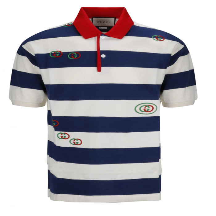 グッチGUCCI メンズポロシャツSTRIPE POLO SHIRT 581976 XJA6H 4594