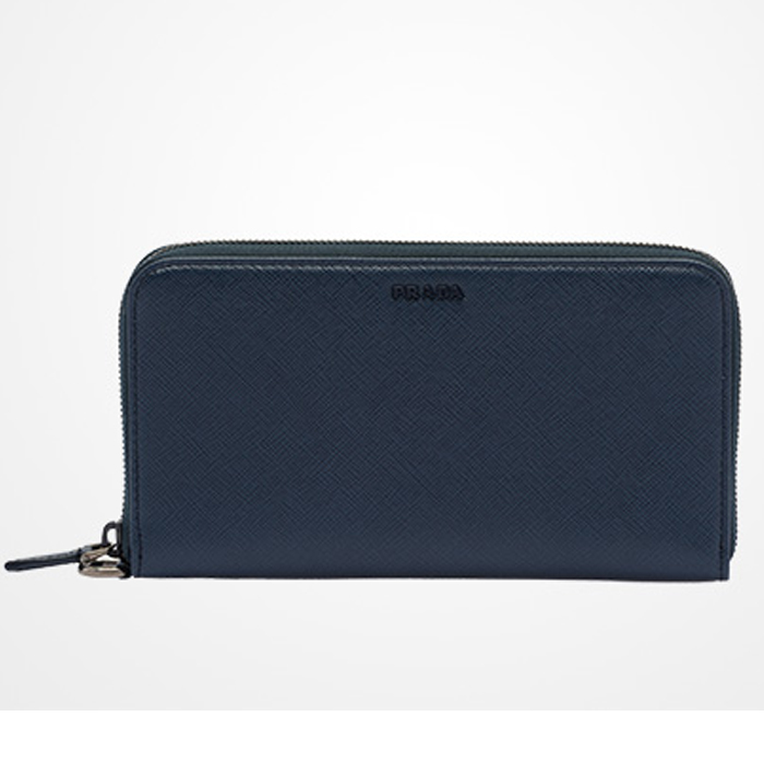 プラダ PRADA メンズ ウォレット 2ML028 ZLP F0216 baltic blue saffiano leather document holder