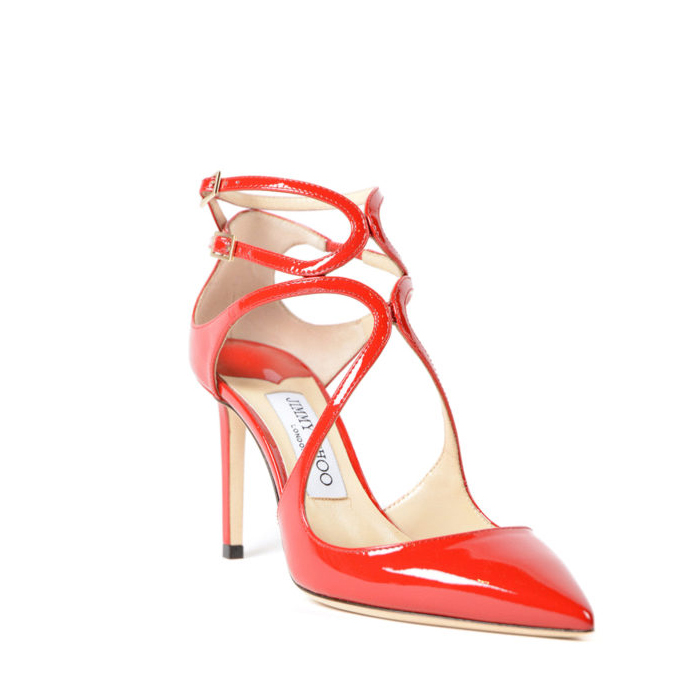 ジミーチュウ JIMMY CHOO レディースシューズ Lancer 85 patent RED