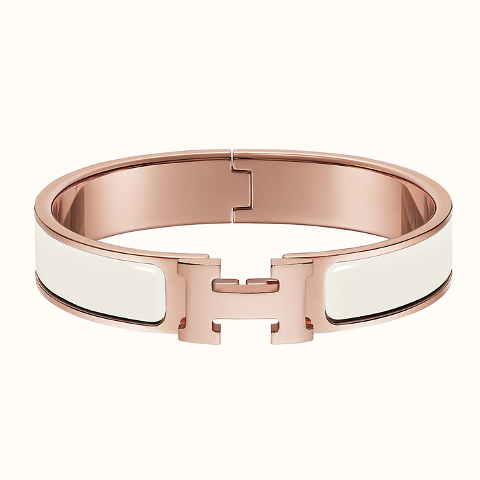 エルメス HERMES BRACELET レディースブレスレットH700001FO9DPM ROSE GOLD PANNACOTTA