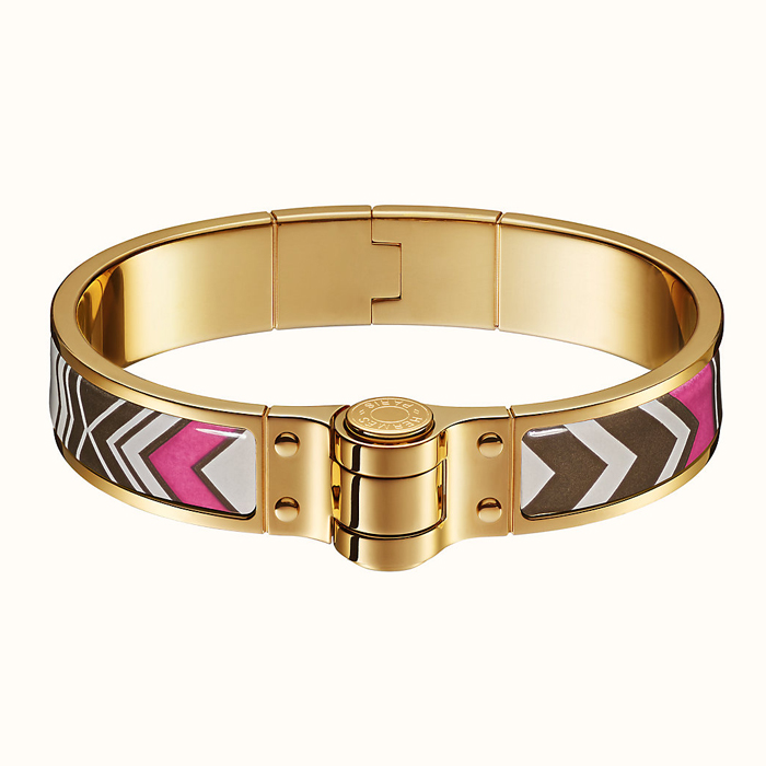 エルメス HERMES BRACELET レディースブレスレット H512802F 89S GOLD FAUX GRIS