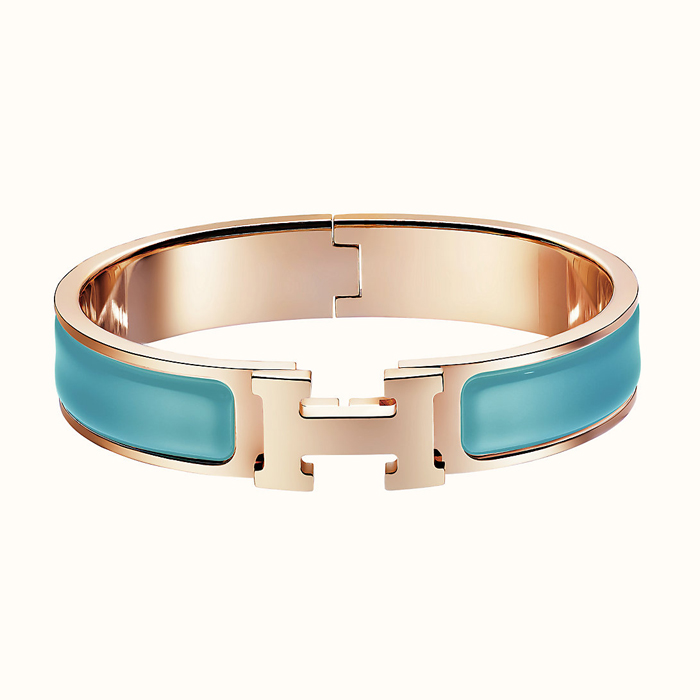 エルメス HERMES BRACELET レディースブレスレット H700001FO-O ROSE GOLD BLEU DU NORD PM