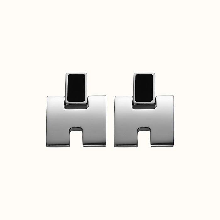 エルメス HERMES EARRING レディースイヤリング H616201FP SILVER NOIR