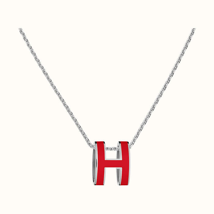 エルメス HERMES Necklaces & Pendants Silver レディースネックレス＆ペンダントシルバー H147991FP SILVER Rouge Vif