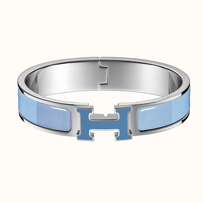 エルメス HERMES BRACELET レディースブレスレット H700007FP6KPM SILVER Rainbow Bleu
