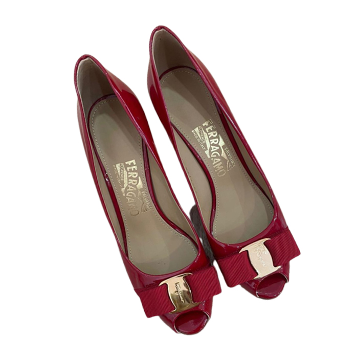 フェラガモ FERRAGAMO LADY SHOES レディース シューズ 0574298 POLA ROSSO