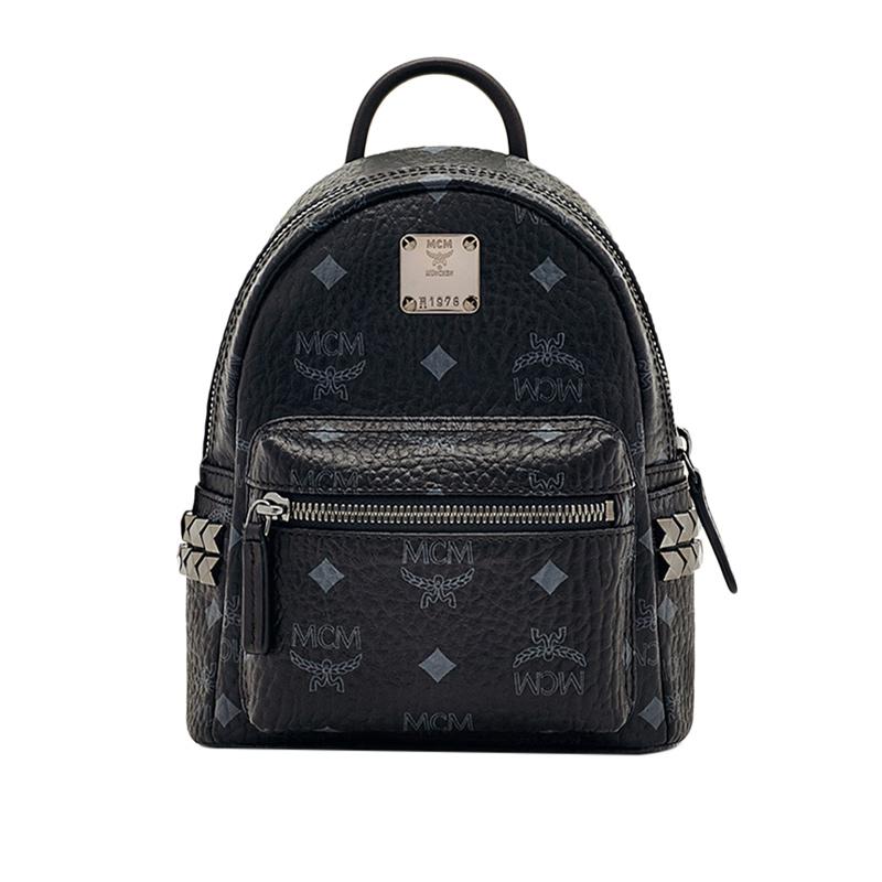 エム シー エム MCM レディース ブラック リュックサック バックパック MMK6SVE92BK