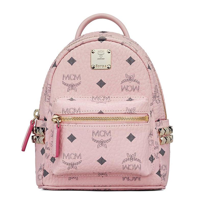 エム シー エム MCM レディース ピンク リュックサック バックパック MMK6SVE92QH