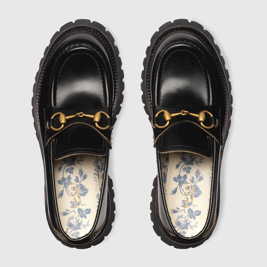 グッチ GUCCI レディースレザー ラグソール 〔ホースビット〕ローファー  577236 DS800 1000
